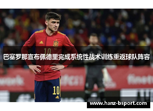巴塞罗那宣布佩德里完成系统性战术训练重返球队阵容